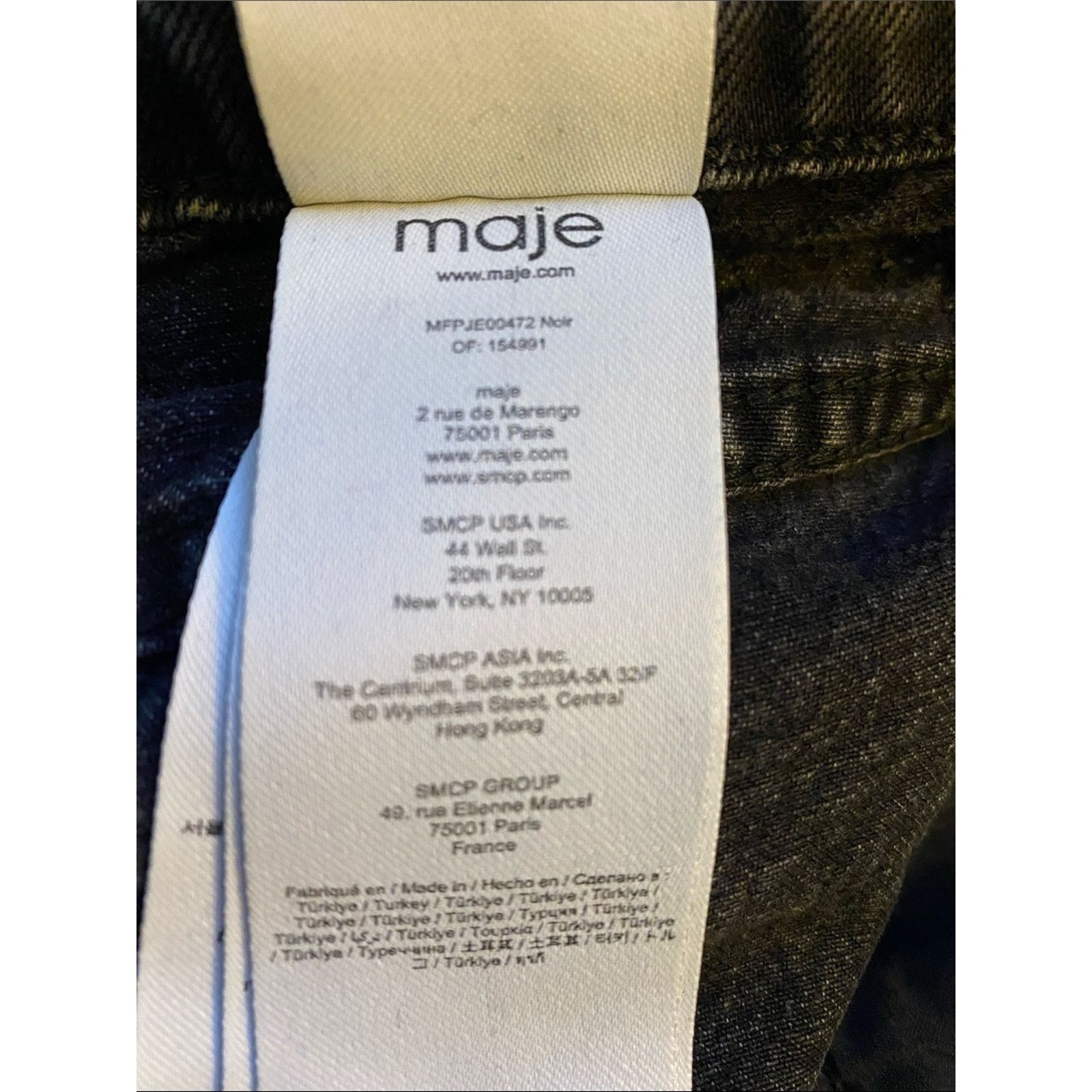Maje MAJE $510 Black High-waisted loose-fit jeans FR 38 US MED 10 Size 30" / US 8 / IT 44 - 13 Thumbnail