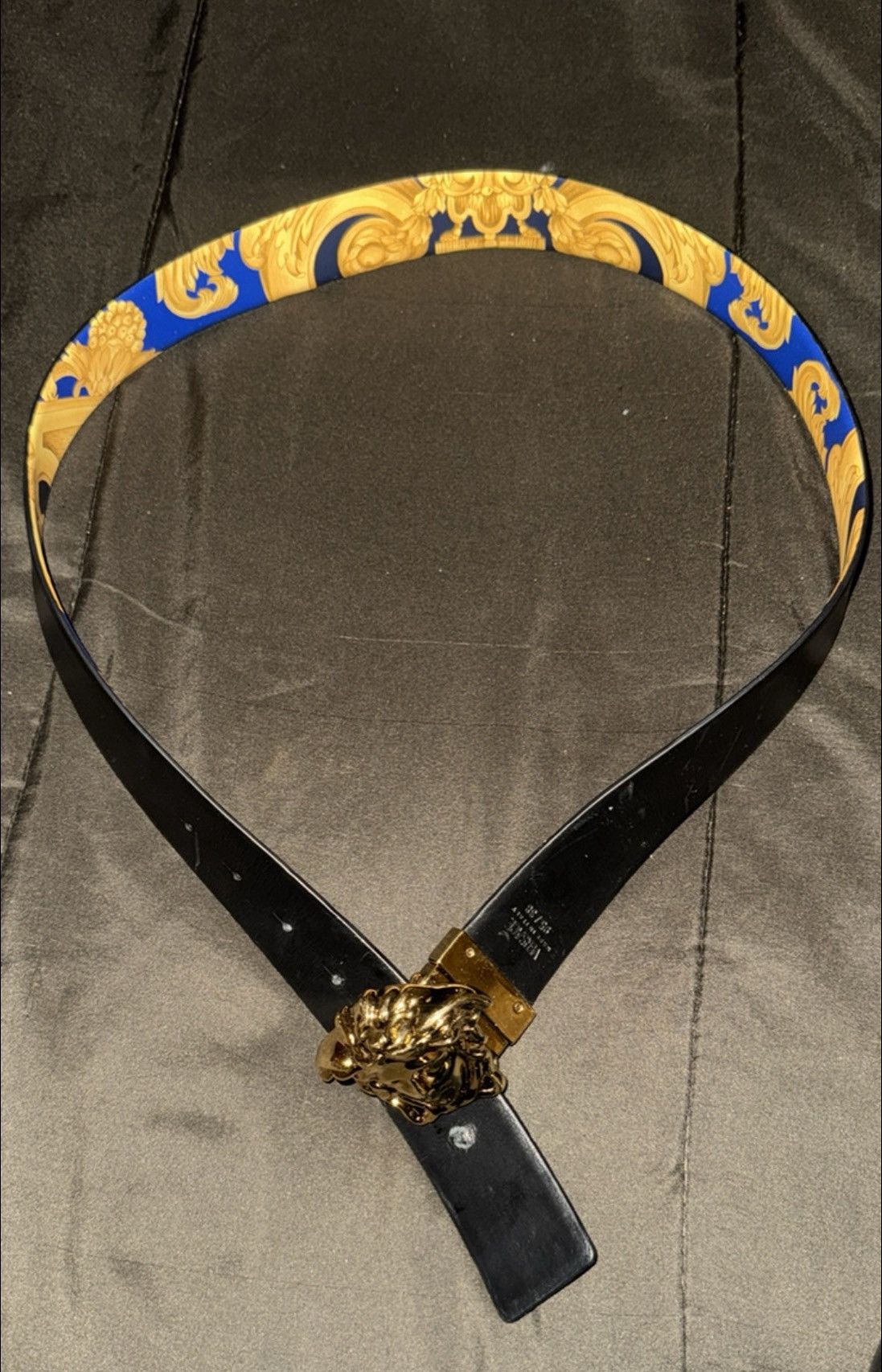 Versace Reversible Versace Belt Size 38 - 4 Thumbnail