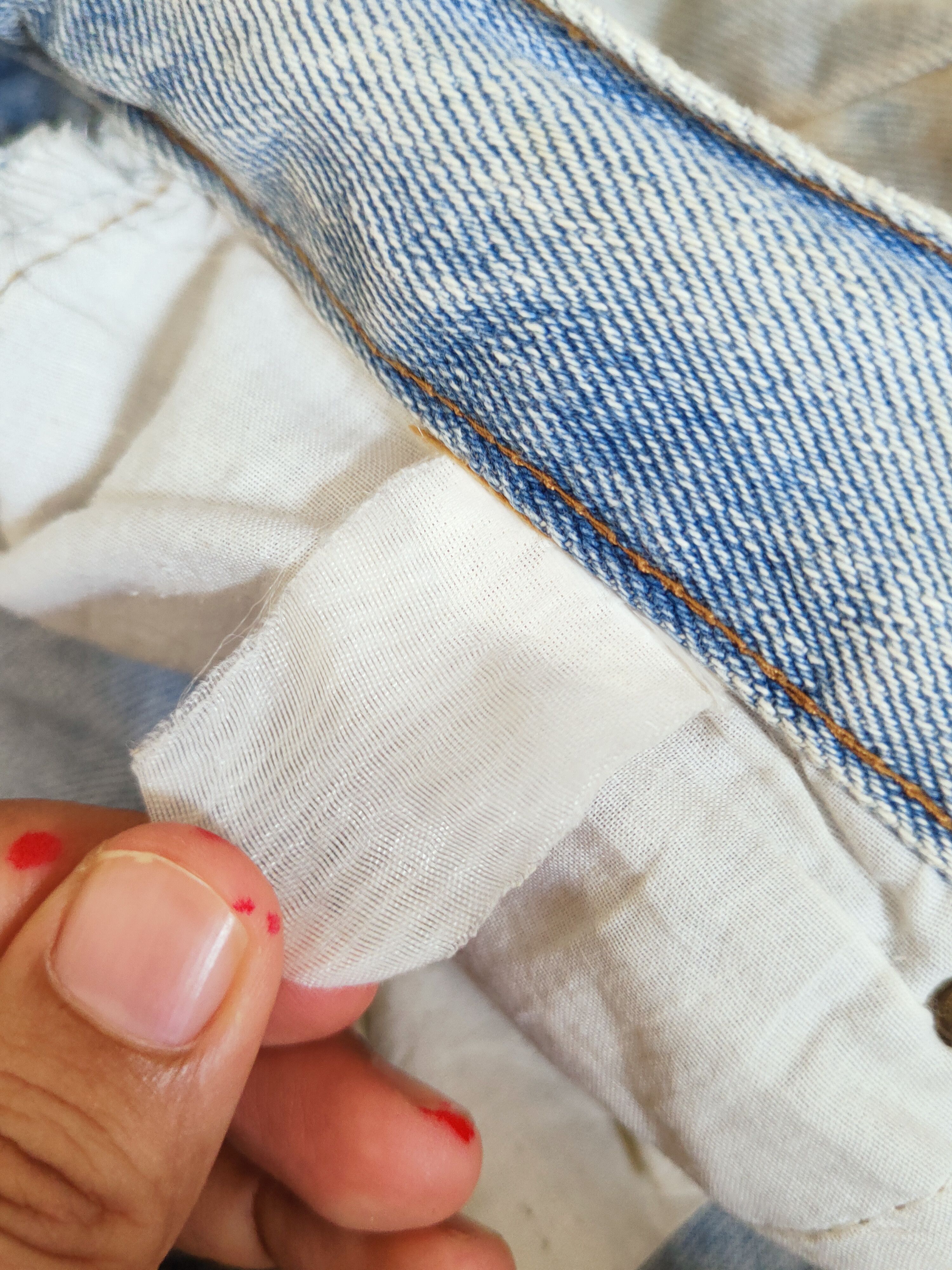 Japanese Brand OSJ Blue Faded Distressed Ripped Jeans #W690 Size US 36 / EU 52 - 15 Thumbnail