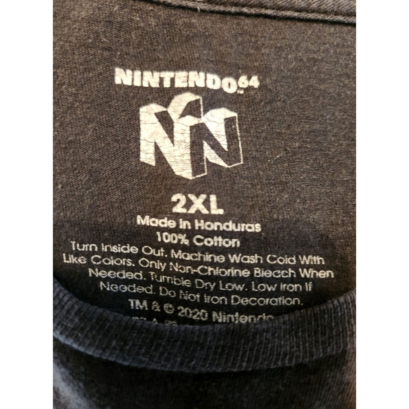 Nintendo Nintendo 64 Shirt Adult 2XL Black Logo Casual Video Games Men's Size US XXL / EU 58 / 5 - 2 Thumbnail