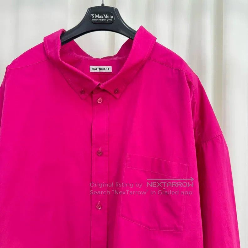 Balenciaga Balenciaga Off-the-shoulder printed letter shirt Size XXS / US 00 / IT 34 - 3 Thumbnail