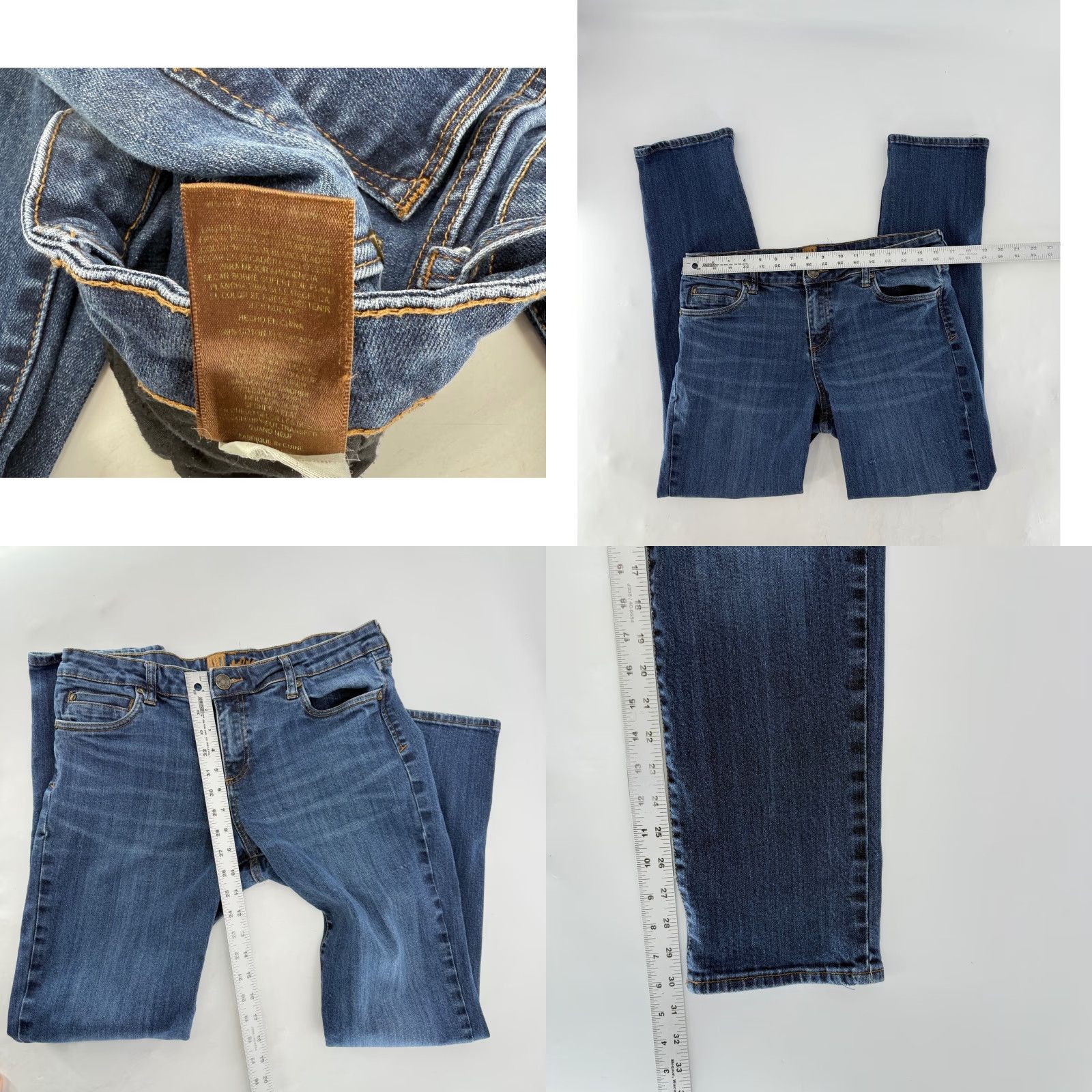 Vintage KUT from the Kloth Women's Jeans Dark Wash Straight Leg Size 12 See Photos Size 34" / US 12 / IT 48 - 8 Thumbnail