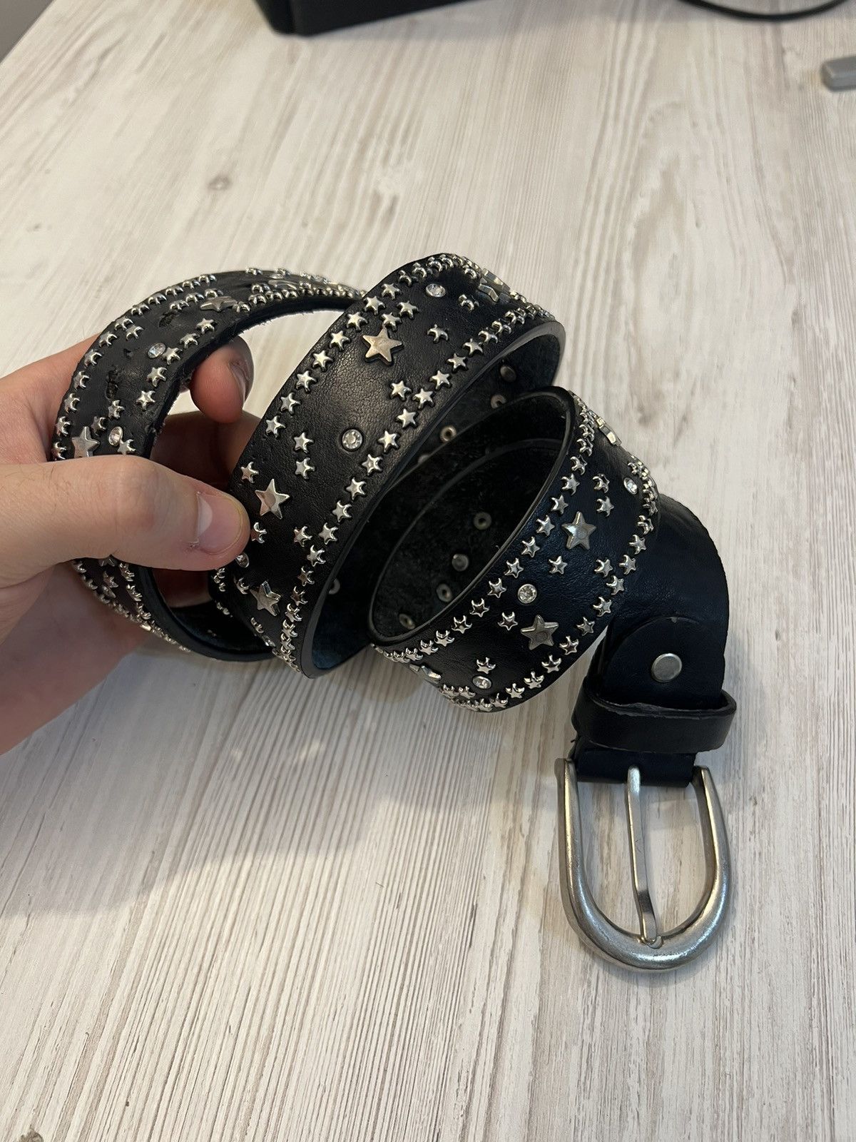 Hysteric Glamour × If Six Was Nine × Vintage Y2K Vintage Leather Belt BB Simon Style Size ONE SIZE - 2 Thumbnail