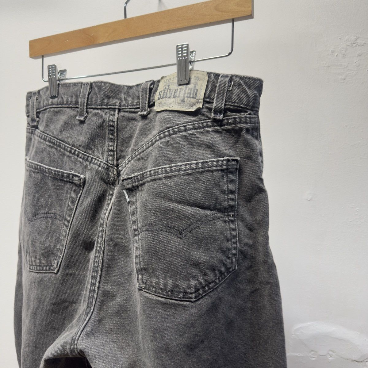 Levi's Levi’s Silvertab Faded Black Loose Baggy Shorts ERD Grunge Size US 34 / EU 50 - 5 Thumbnail