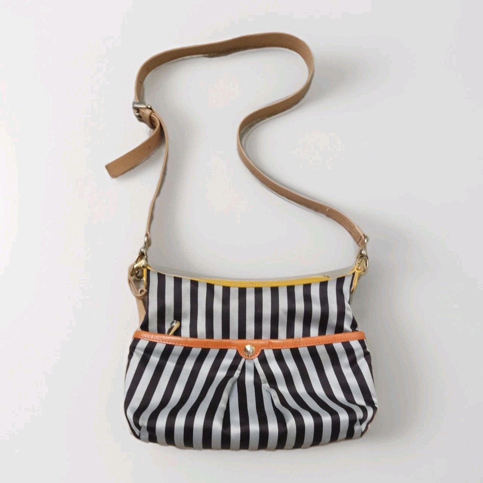 Henri Bendel Henri Bendel Stripes womens Shoulder handbags Gold Trim Size ONE SIZE - 1 Thumbnail