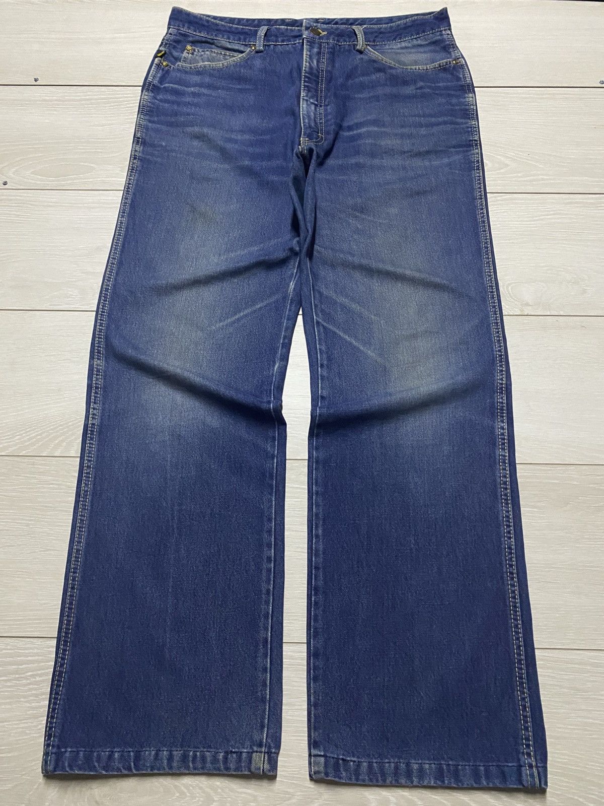 Japanese Brand Vintage American/Japanese Sasson Blue Wash Baggy Jeans Size US 34 / EU 50 - 1 Thumbnail