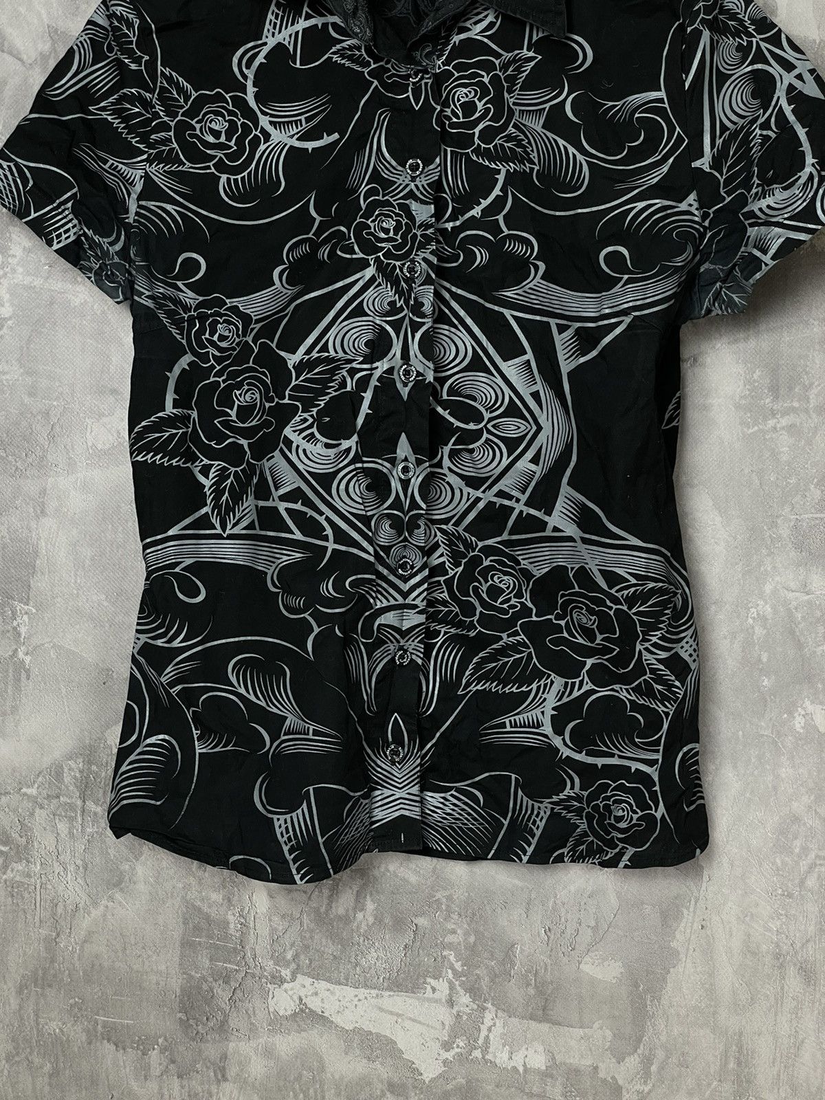 Affliction × Ed Hardy × Vintage Vintage Y2K Affliction Ed hardy Style Shirt small Size XL / US 12-14 / IT 48-50 - 5 Thumbnail