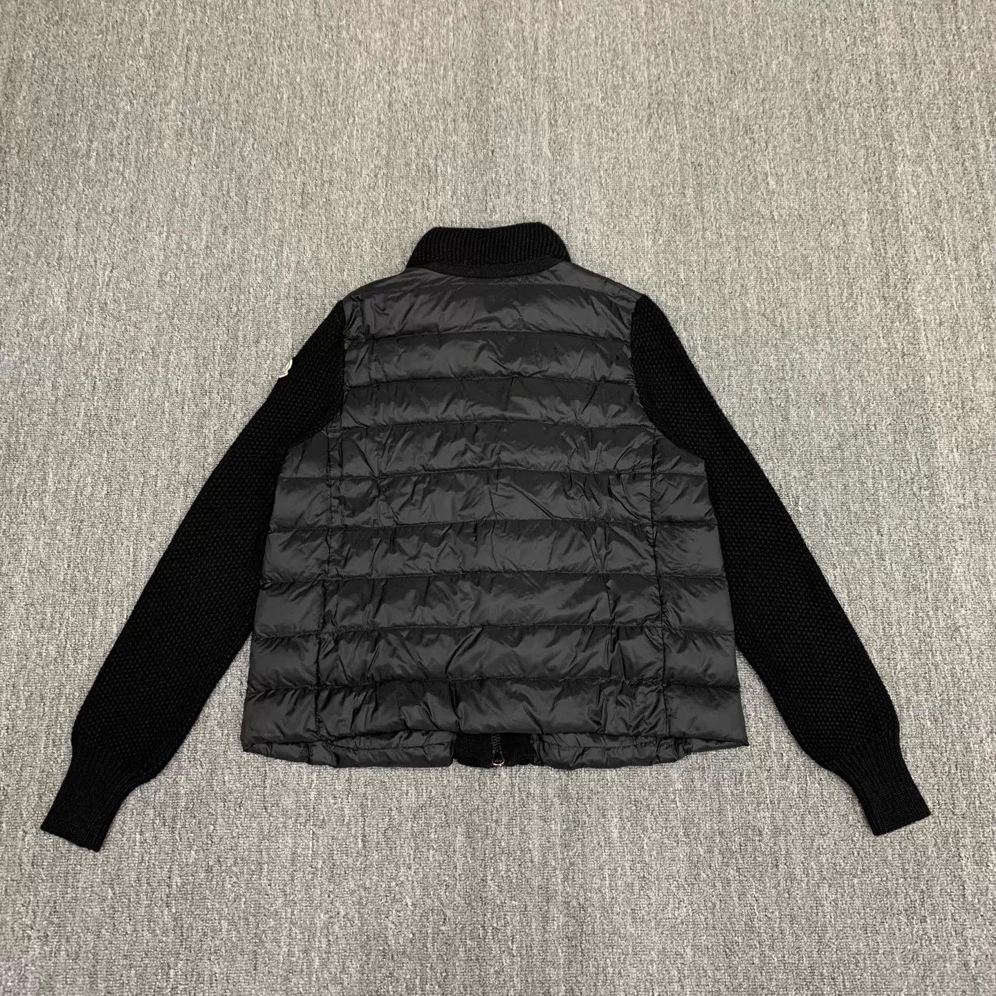 Moncler Moncler Black Knit Down Jacket S Size S / US 4 / IT 40 - 2 Thumbnail