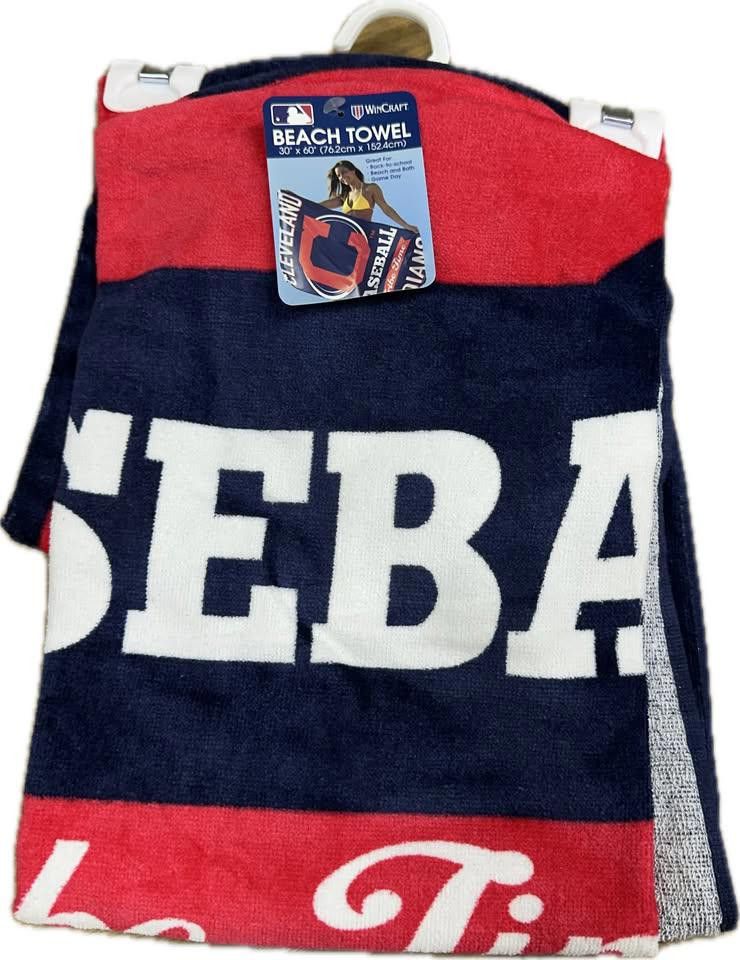 Designer Cleveland Indians Beach Towel New Size ONE SIZE - 1 Thumbnail