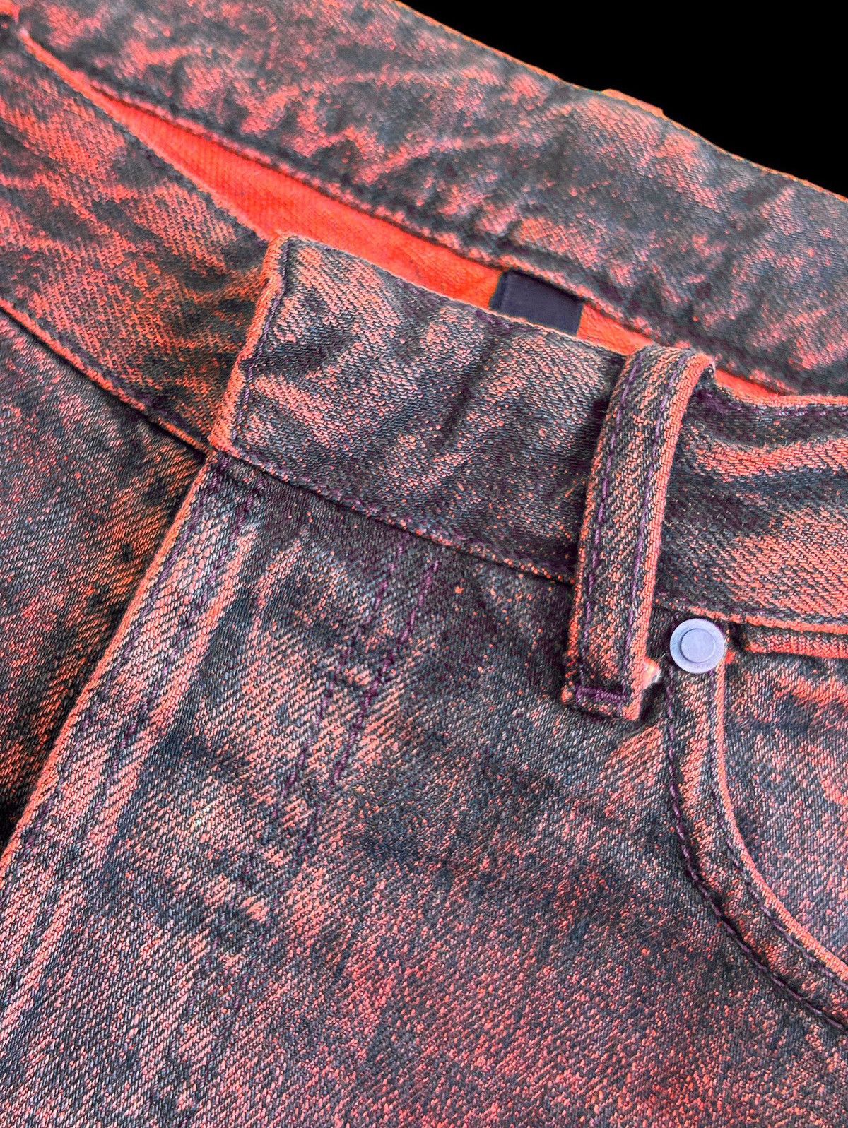 Balenciaga Super Rare Balenciaga 2012 Red Washed Denim Size US 29 - 7 Thumbnail
