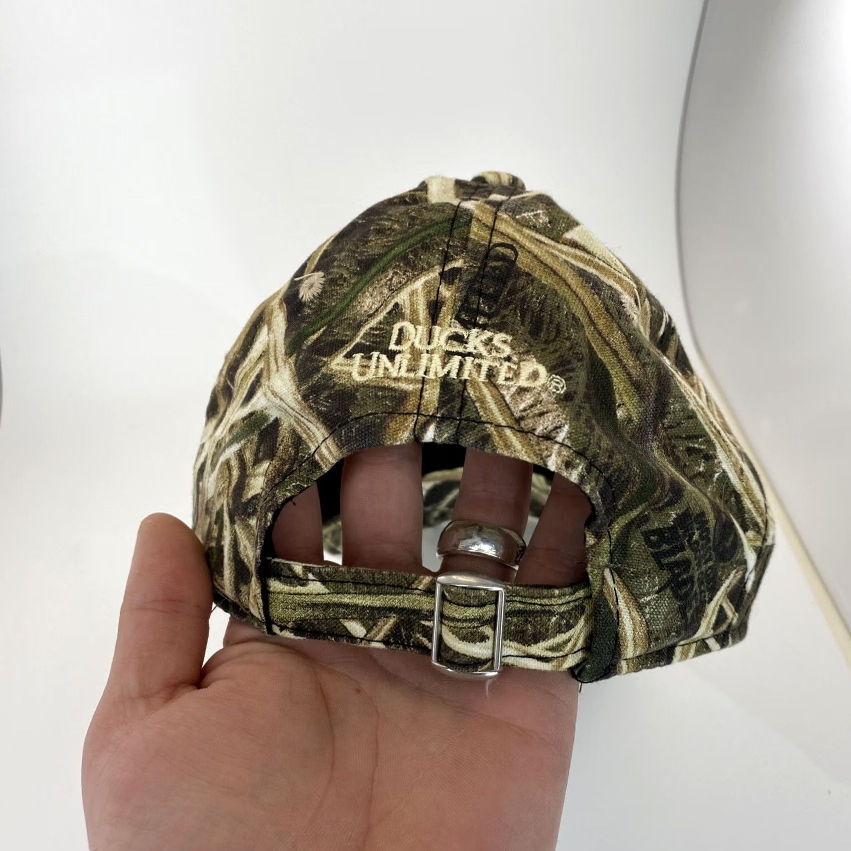 Vintage Outdoor Cap Ducks Unlimited Hat Camouflage Adjustable Real Tree Camo Baseball Cap Men Adjustable Sloped Casual Size ONE SIZE - 5 Thumbnail