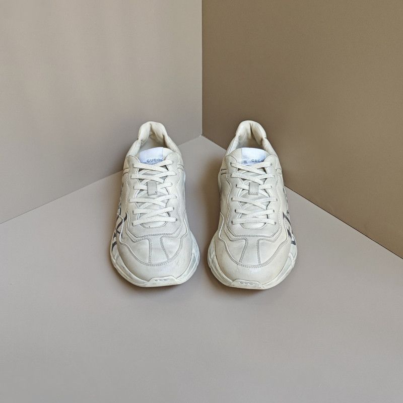 Gucci Rhyton Dad Sneakers in Ivory White -