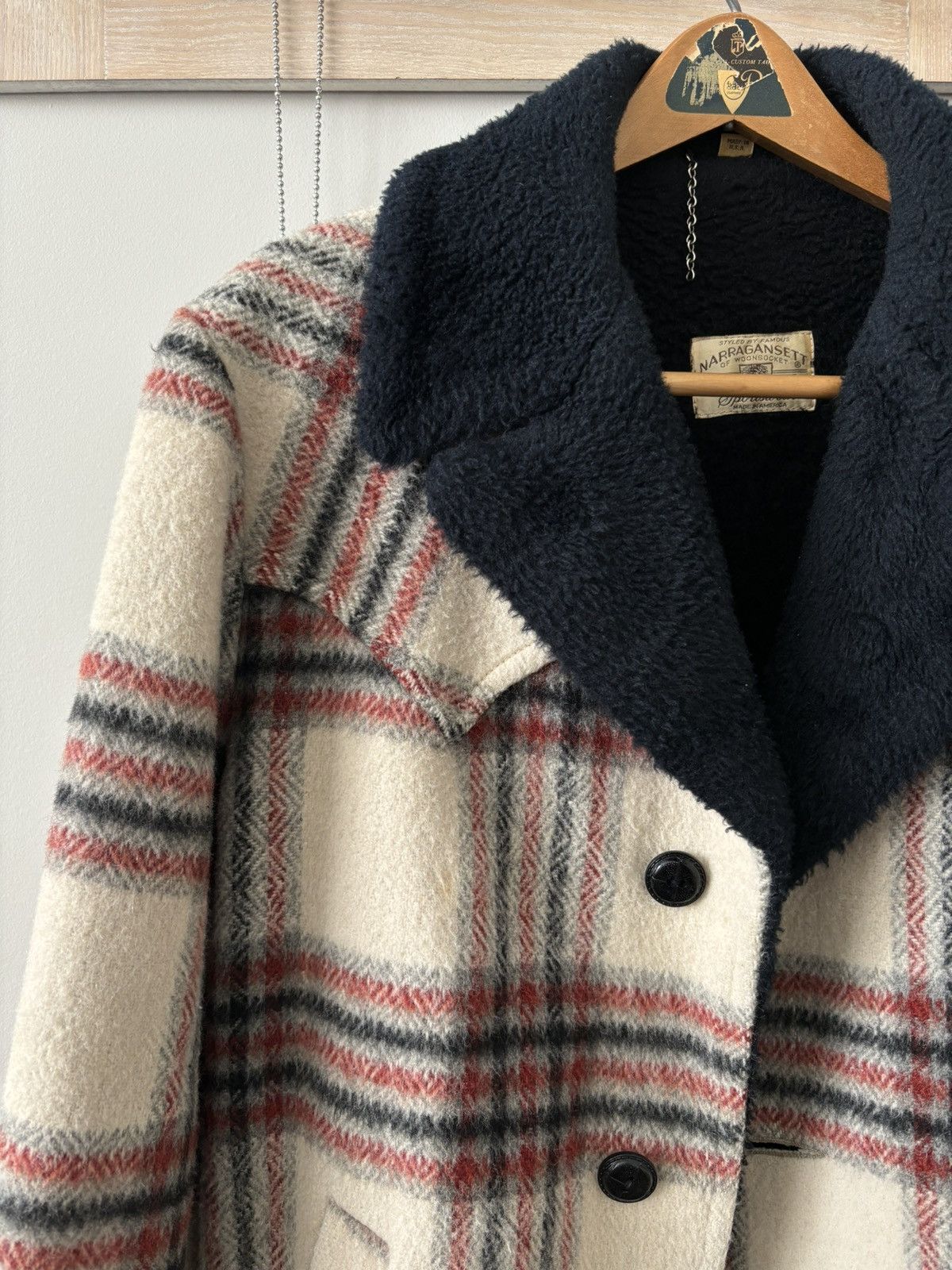 Vintage Vintage Wool Plaid Coat Size US L / EU 52-54 / 3 - 2 Thumbnail
