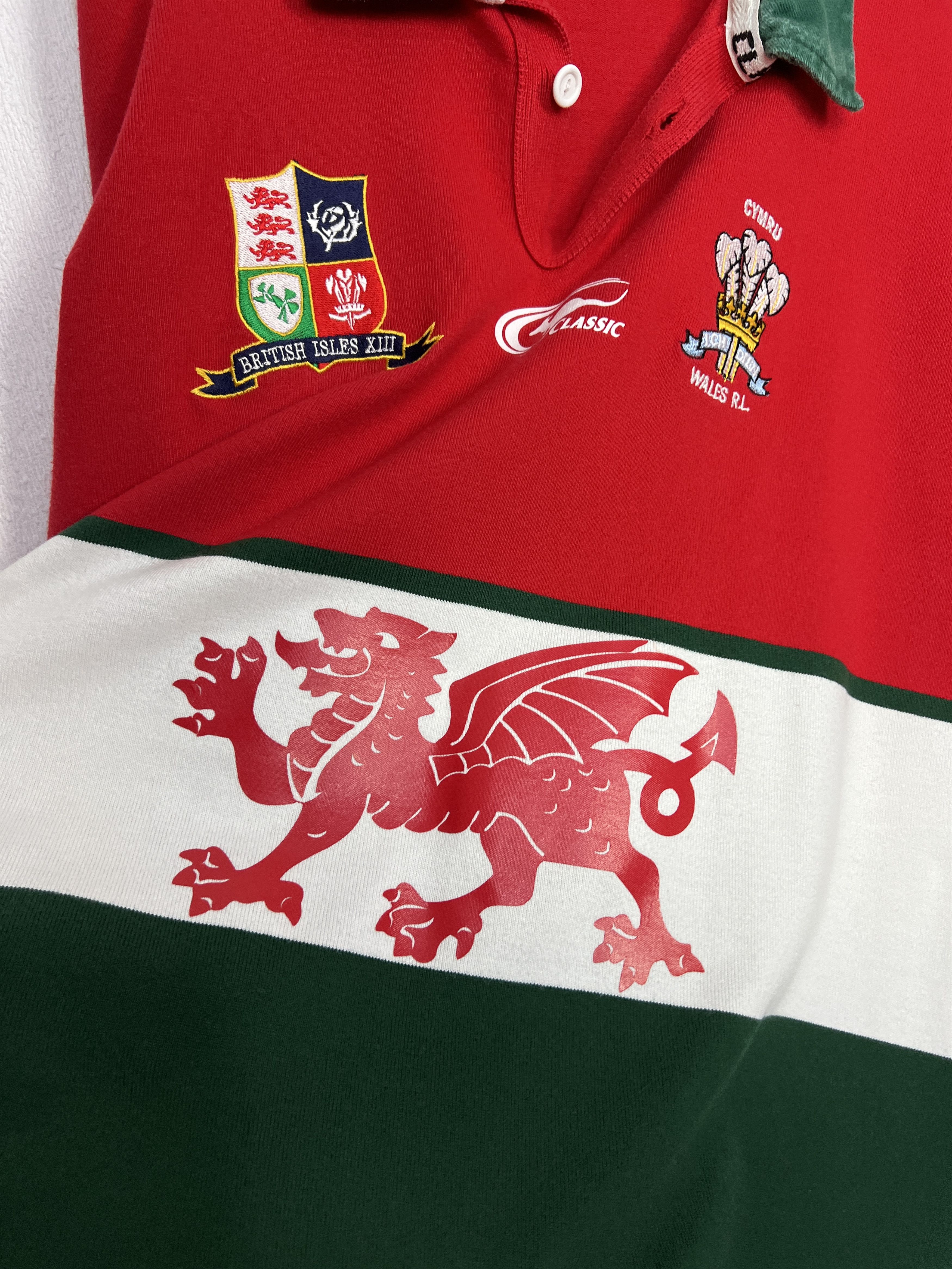 Vintage Wales Rugby League Union Jersey Long Sleeve Trikot Size US L / EU 52-54 / 3 - 4 Thumbnail