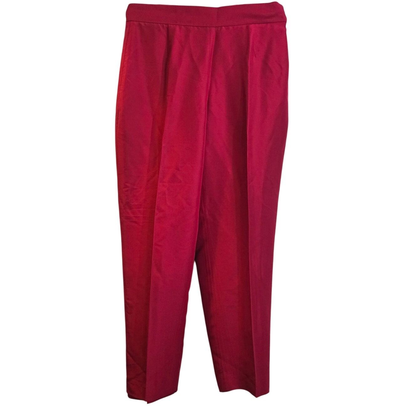 Liz Claiborne Liz Claiborne Silk Vest + Pants Set – Size 16 Red Size XXL / US 16-18 / IT 52-54 - 8 Thumbnail