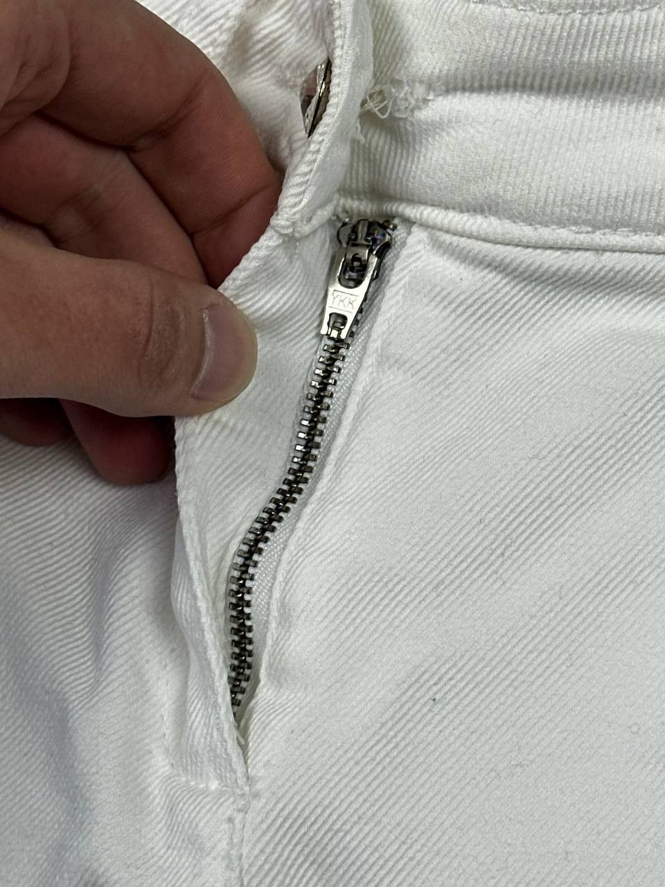 Versace Versace Summer White Denim Y2K Mini Skirt Size 25" / US 0 / IT 36 - 8 Thumbnail