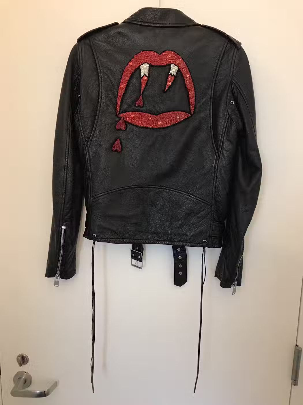 Saint Laurent Paris Saint Laurent Paris Blood Luster Leather Jacket Size US S / EU 44-46 / 1 - 7 Thumbnail
