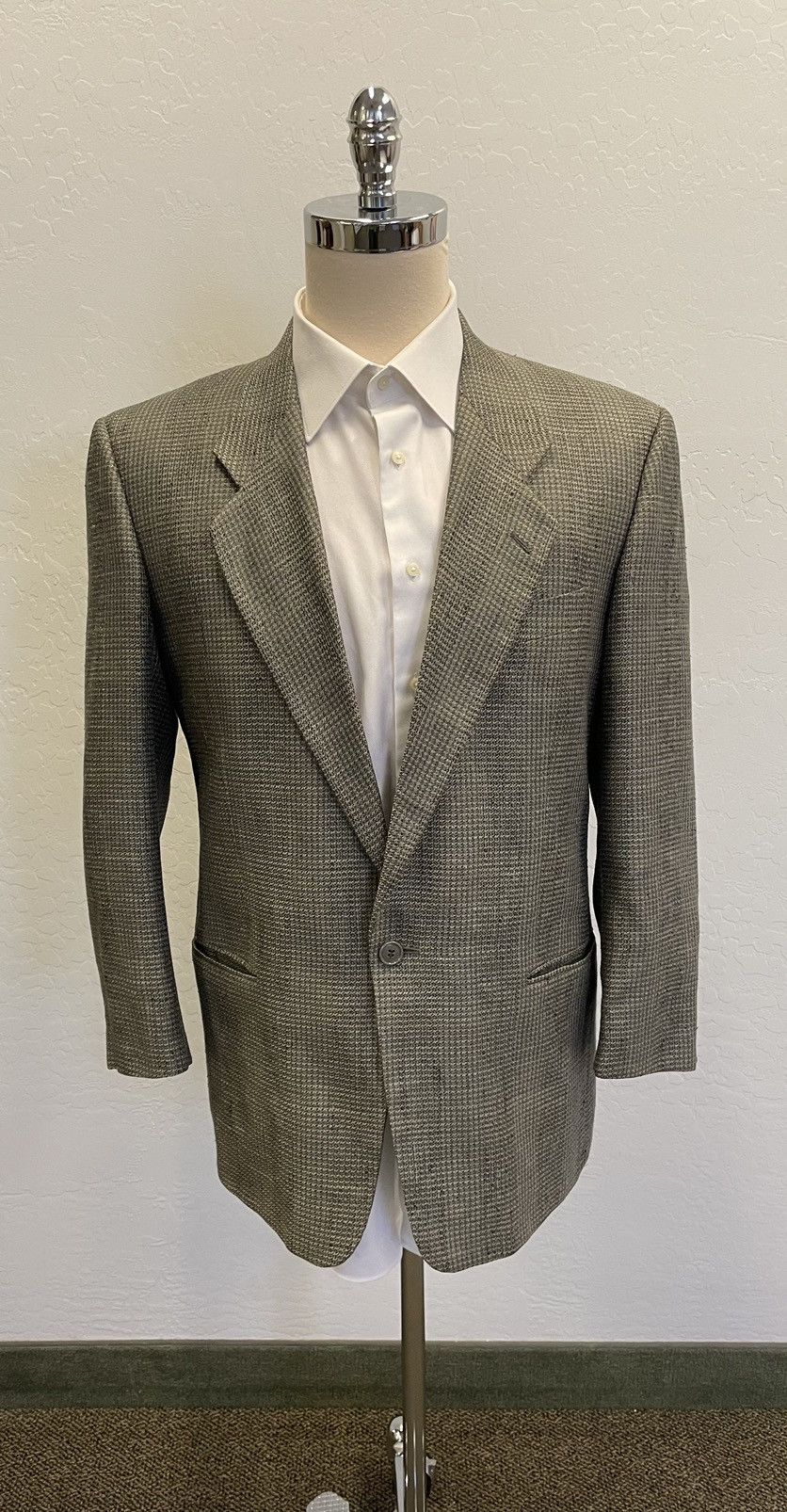Giorgio Armani × Vintage Iridescent Silk Tweed Jacket Size 42R - 1 Thumbnail