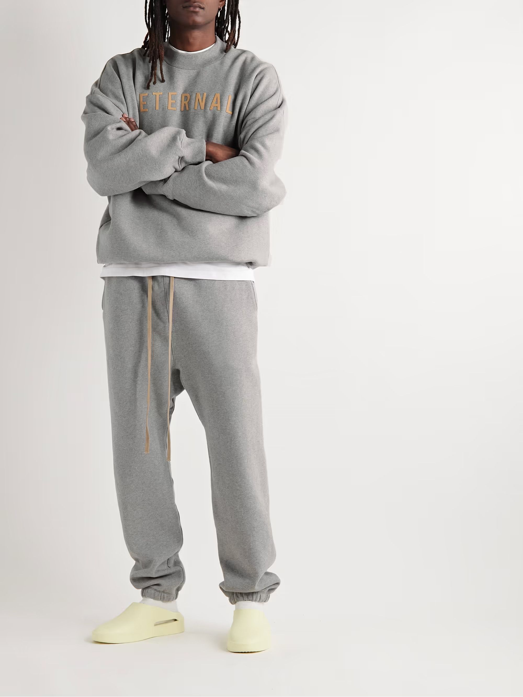 os11x0124 Eternal Cotton Fleece Sweatpants in Cement