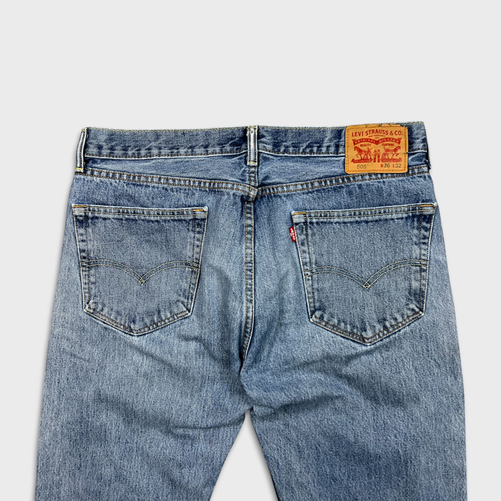 Levi's × Vintage Levi's 505 Jeans 36x32 Original Straight Leg Denim Pants Size US 36 / EU 52 - 6 Thumbnail