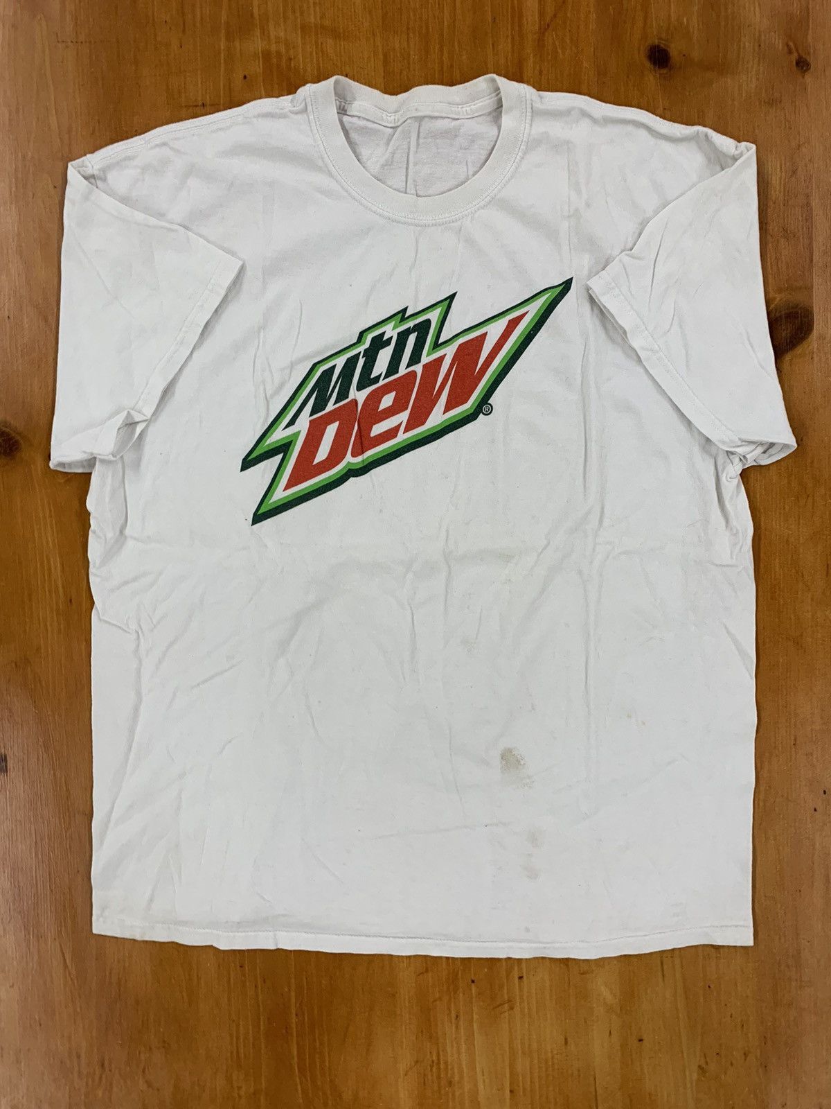 Vintage Vintage Distressed Mountain Dew T-Shirt Size US XL / EU 56 / 4 - 1 Thumbnail