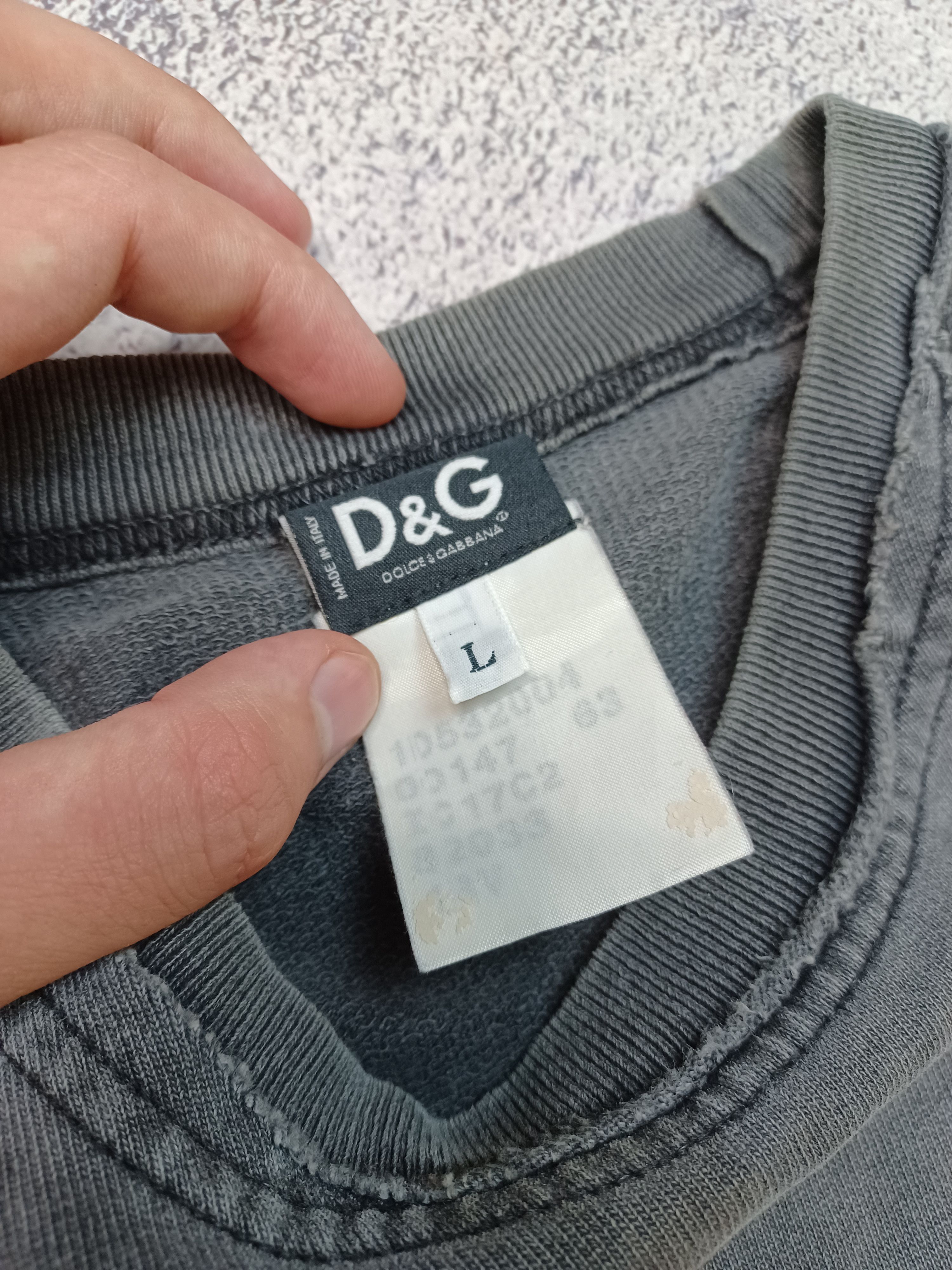 Dolce & Gabbana Dolce & Gabbana Statement Sweatshirt – Washed Black Size US M / EU 48-50 / 2 - 6 Thumbnail