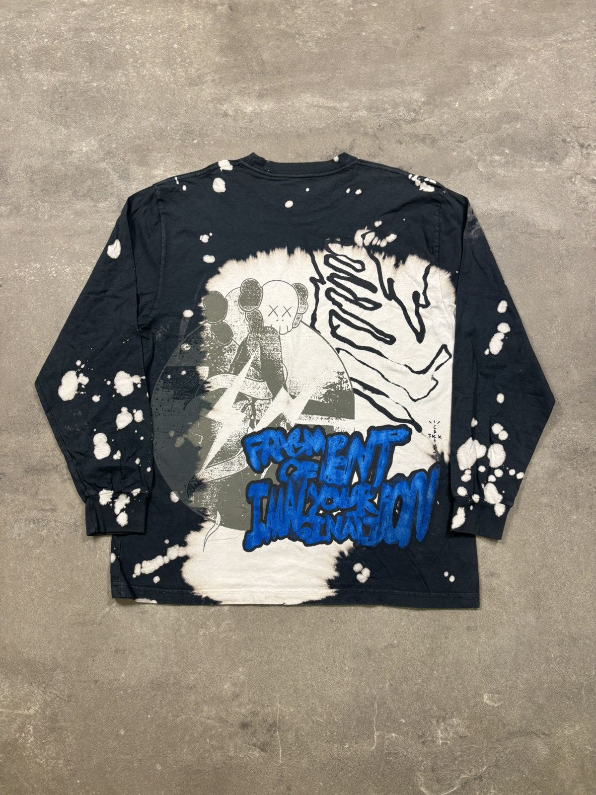 Fragment Design × Kaws × Travis Scott Travis Scott Cactus Jack x Kaws For Fragment Longsleeve,Grey Size US L / EU 52-54 / 3 - 2 Thumbnail