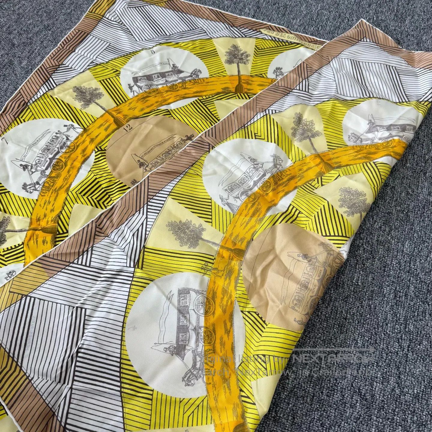 Hermes Hermes "The Lady and the Bus" Scarf| Size ONE SIZE - 2 Thumbnail