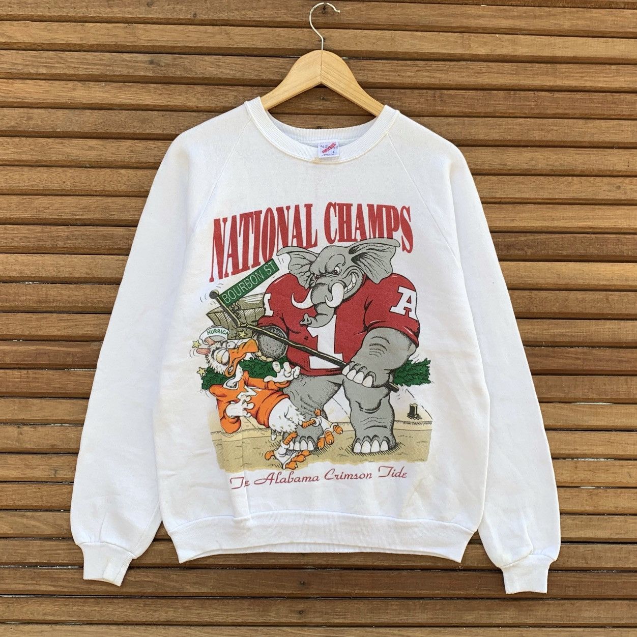 NCAA Rare! Vintage 90s Championship Bama Vs Miami 1993 Crewneck Size US M / EU 48-50 / 2 - 1 Thumbnail