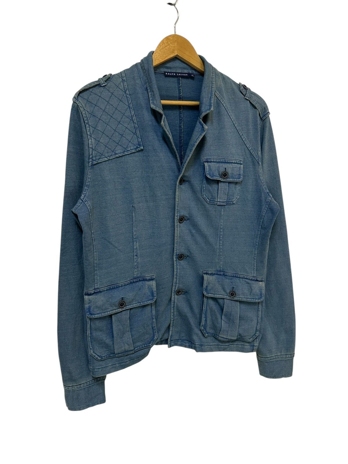 Ralph Lauren Ralph lauren quilted shoulder military style cotton jacket Size US XL / EU 56 / 4 - 3 Thumbnail