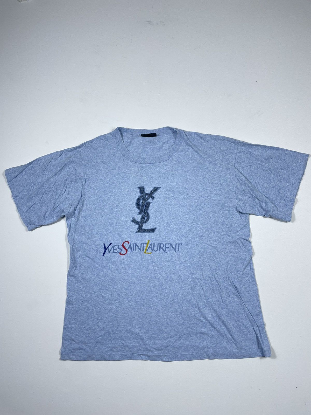 Vintage × Yves Saint Laurent YSL Logo T-Shirt vintage Size US L / EU 52-54 / 3 - 1 Thumbnail