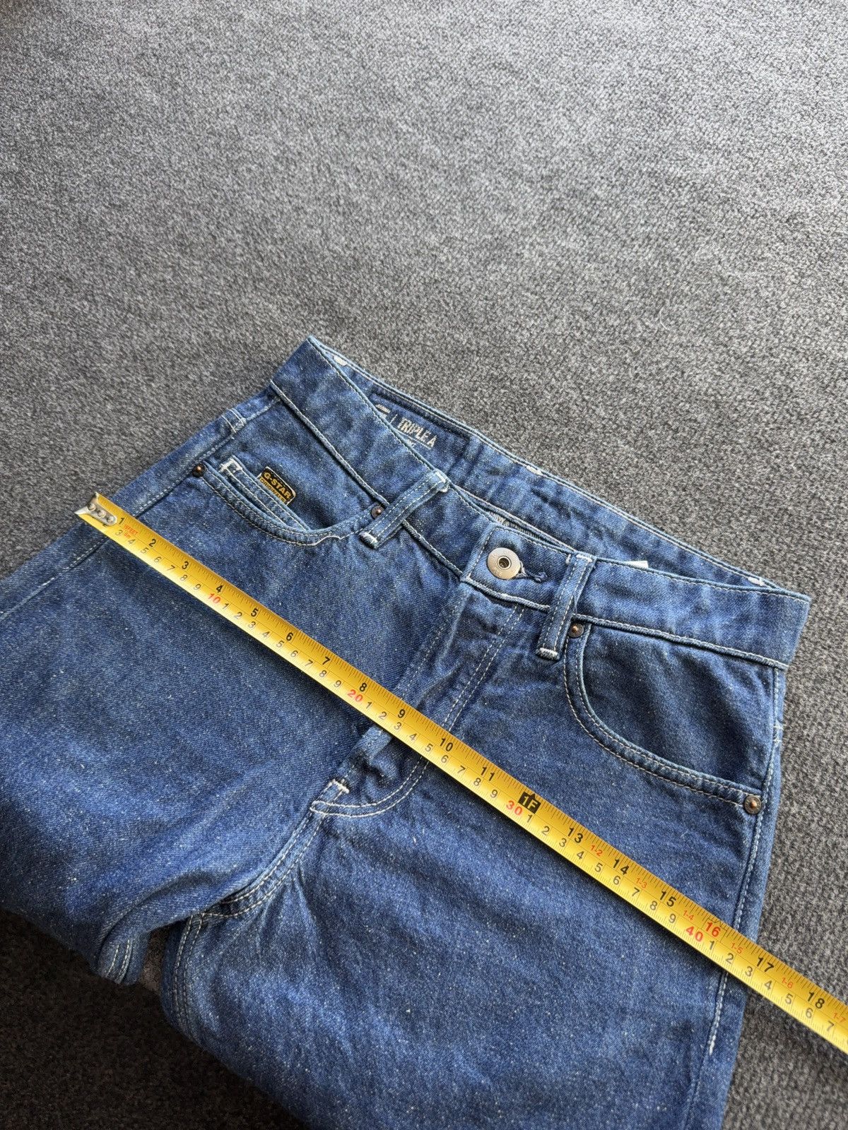 G-Star Vintage 00s Y2K G-Star RAW Triple A Straight Dark Blue Jeans Size 26" / US 2 / IT 38 - 25 Thumbnail