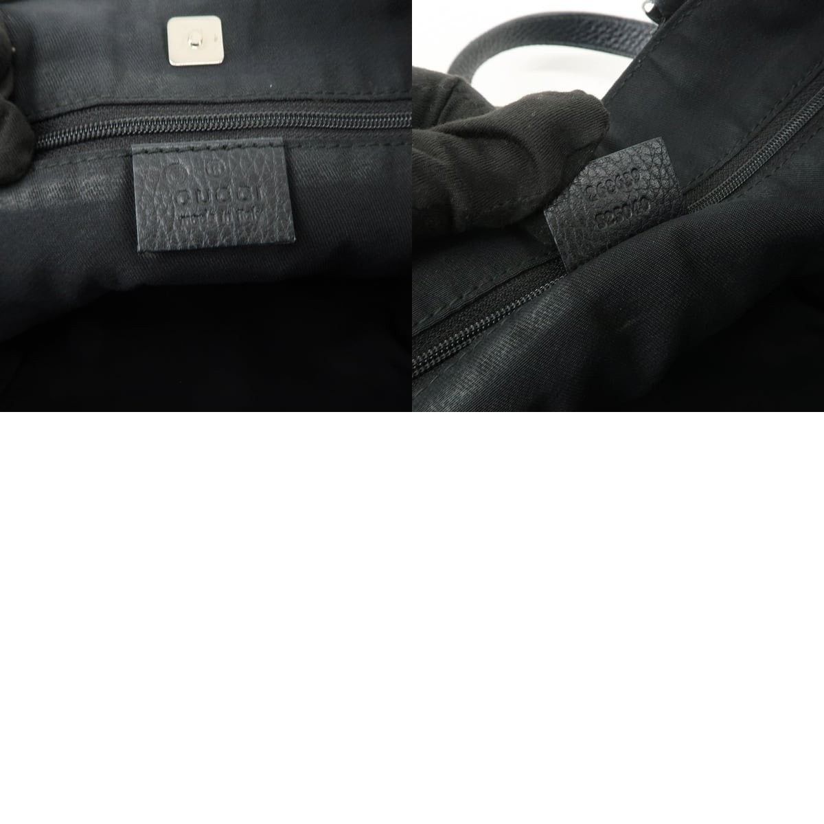 Gucci Gucci Abbey GG Canvas & Leather Shoulder Bag Black Size ONE SIZE - 8 Thumbnail