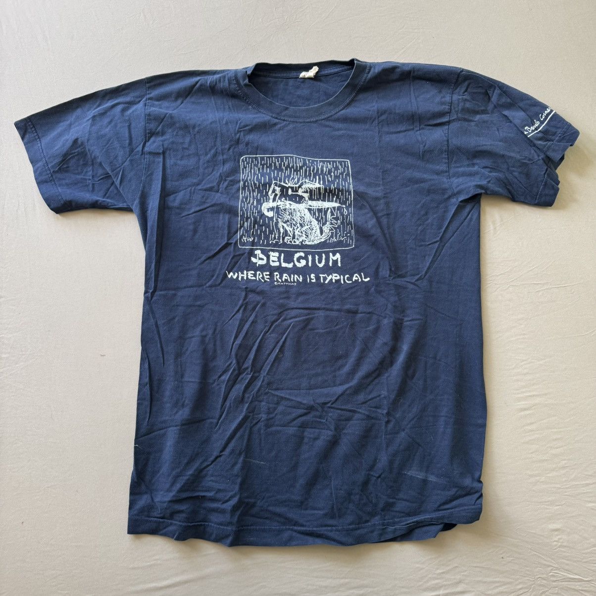 Other Vintage Mattias Adolfsson Belgium Graphic Tee Size US L / EU 52-54 / 3 - 1 Thumbnail