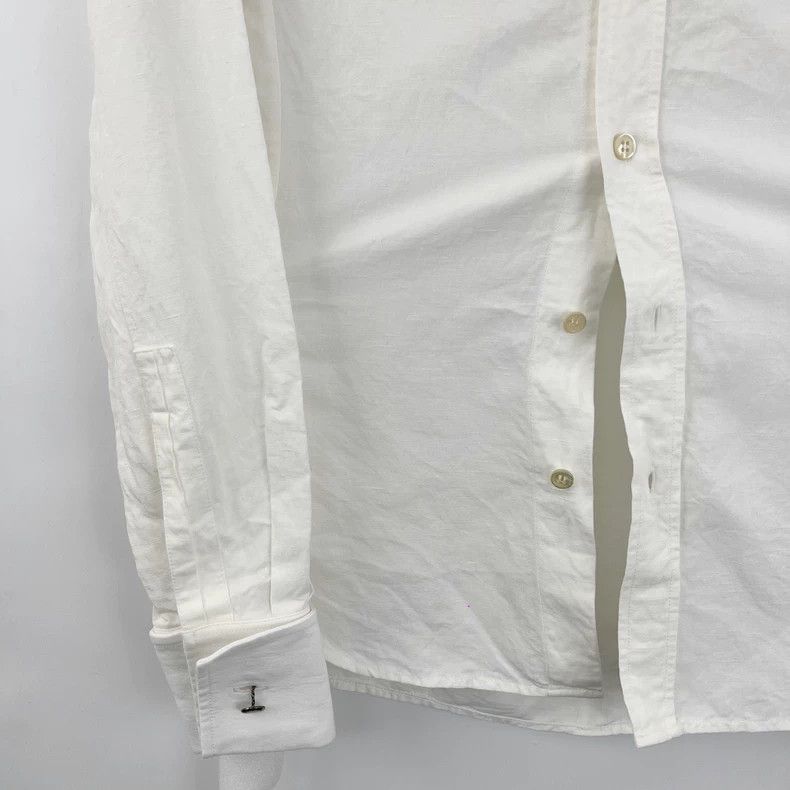 Saint Laurent Paris Saint Laurent ParisEmbroidered logo shirt with pocket shir Size XXS / US 00 / IT 34 - 5 Thumbnail