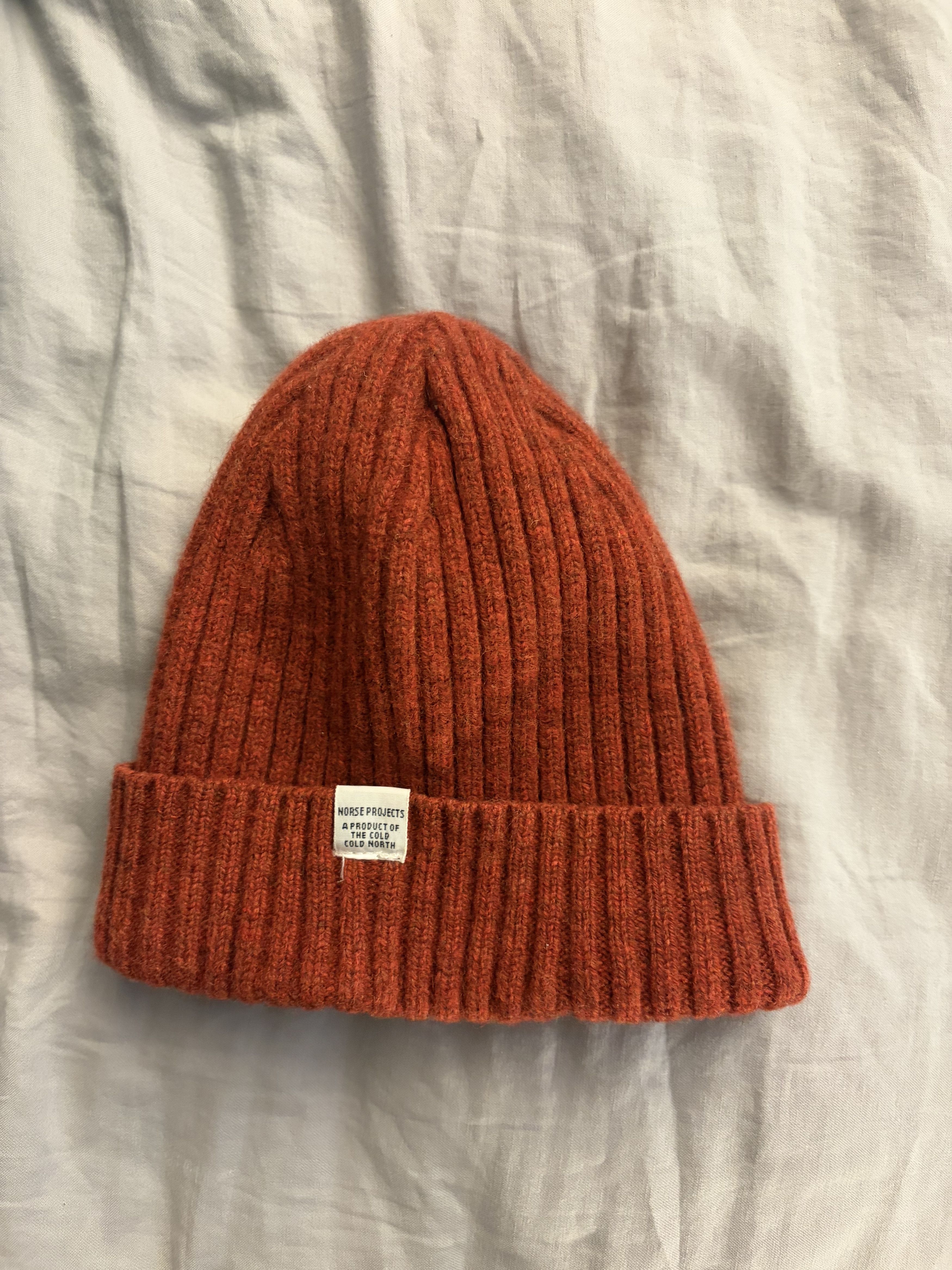 Norse Projects Birnir Top Beanie Orange/Red