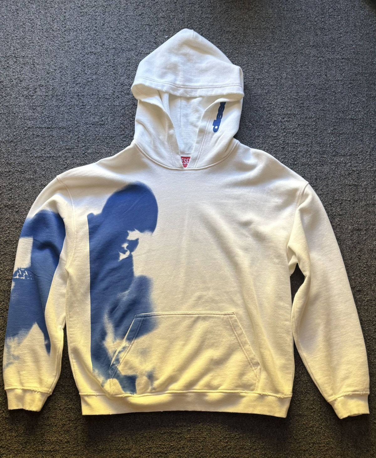 Diesel S-Boxt-Hood-N4 White Hoodie