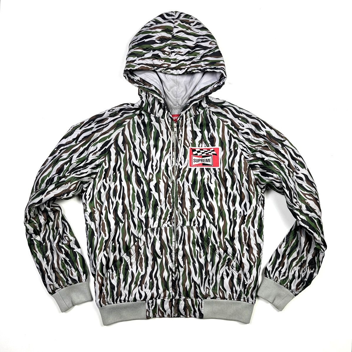 Supreme × Vintage Supreme Poly Diamond Quilted Hooded Jacket Camo Size US M / EU 48-50 / 2 - 2 Thumbnail
