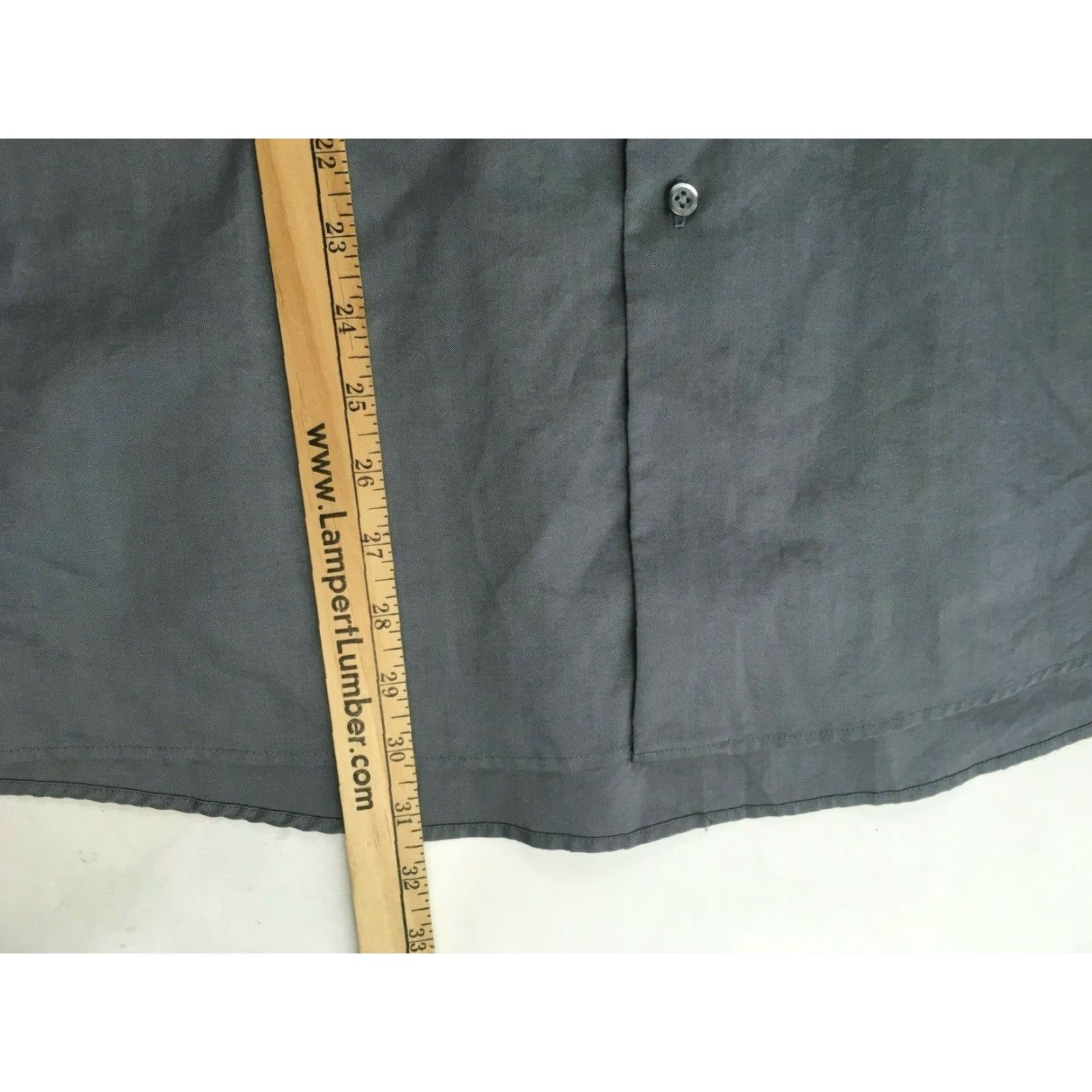 Van Heusen Van Heusen Shirt Men’s Size XL Gray Solid Button-Down Long Sleeve Side Pocket Size US XL / EU 56 / 4 - 4 Thumbnail