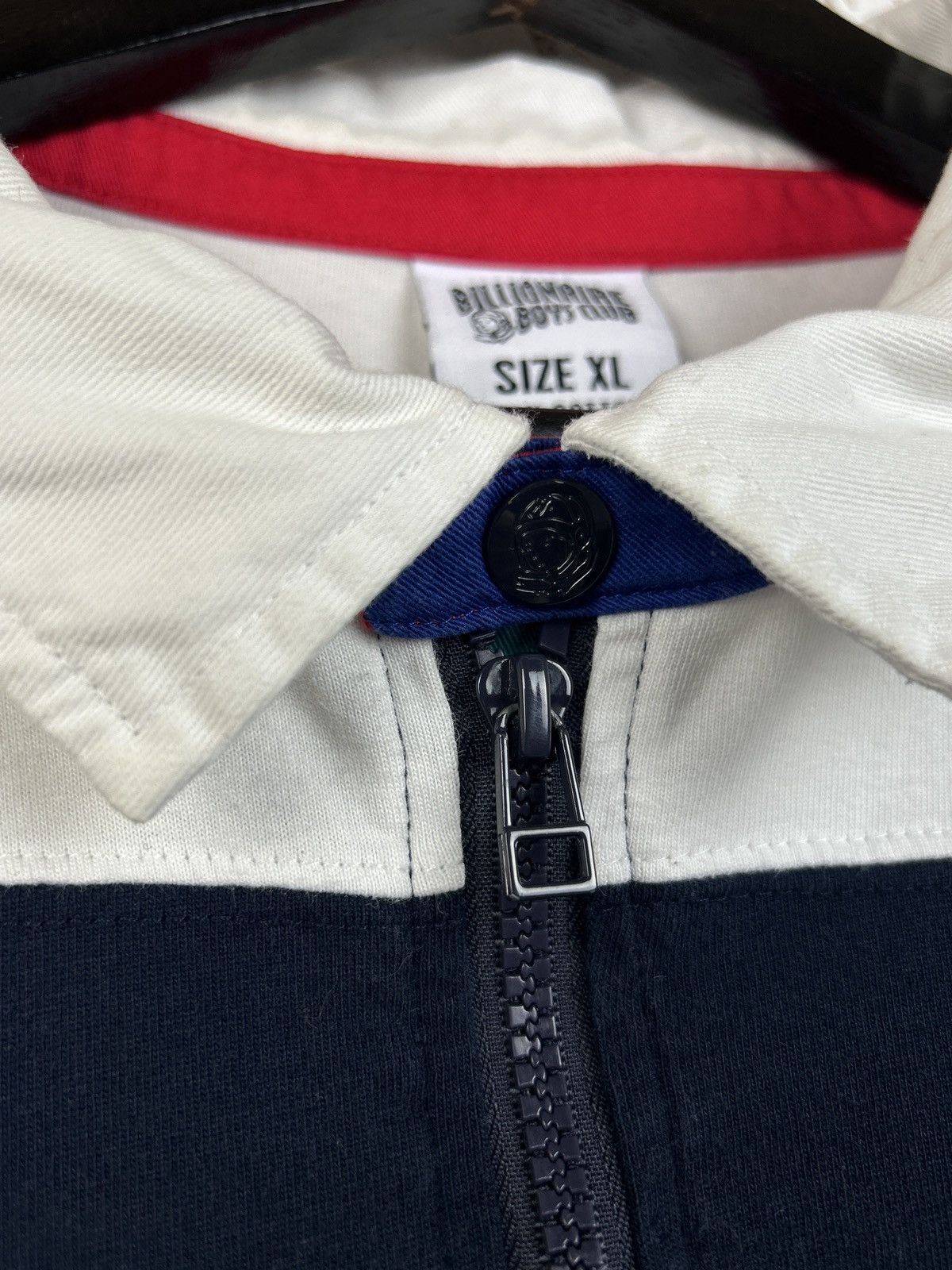 Billionaire Boys Club Billionaire Boys Club Stripe Zip Rugby Shirt Collared Size US XL / EU 56 / 4 - 4 Thumbnail