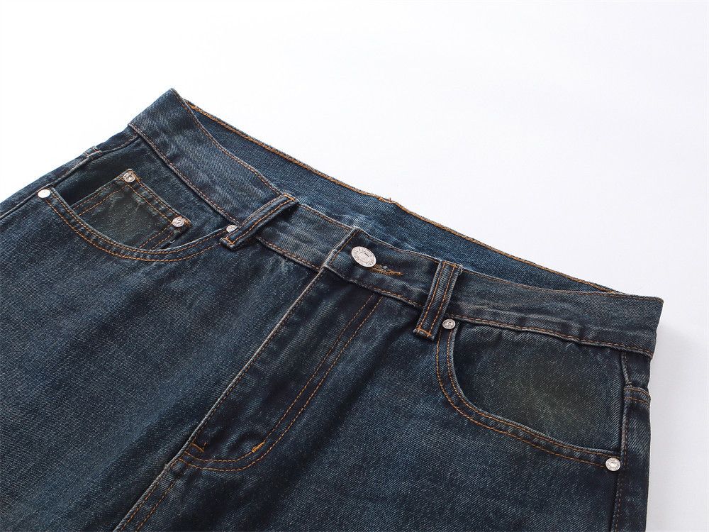 Vintage Men's high street trend casual washed distressed jeans Size US 32 / EU 48 - 3 Thumbnail