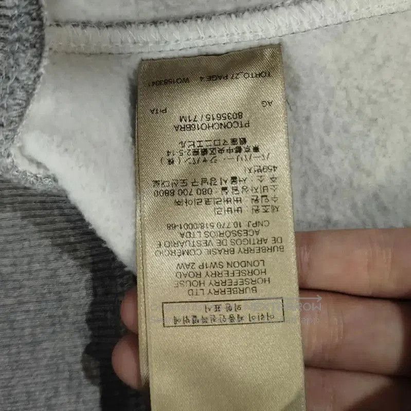 Burberry Burberry Gray Cotton Women's Sweatshirt. Size M / US 6-8 / IT 42-44 - 8 Thumbnail