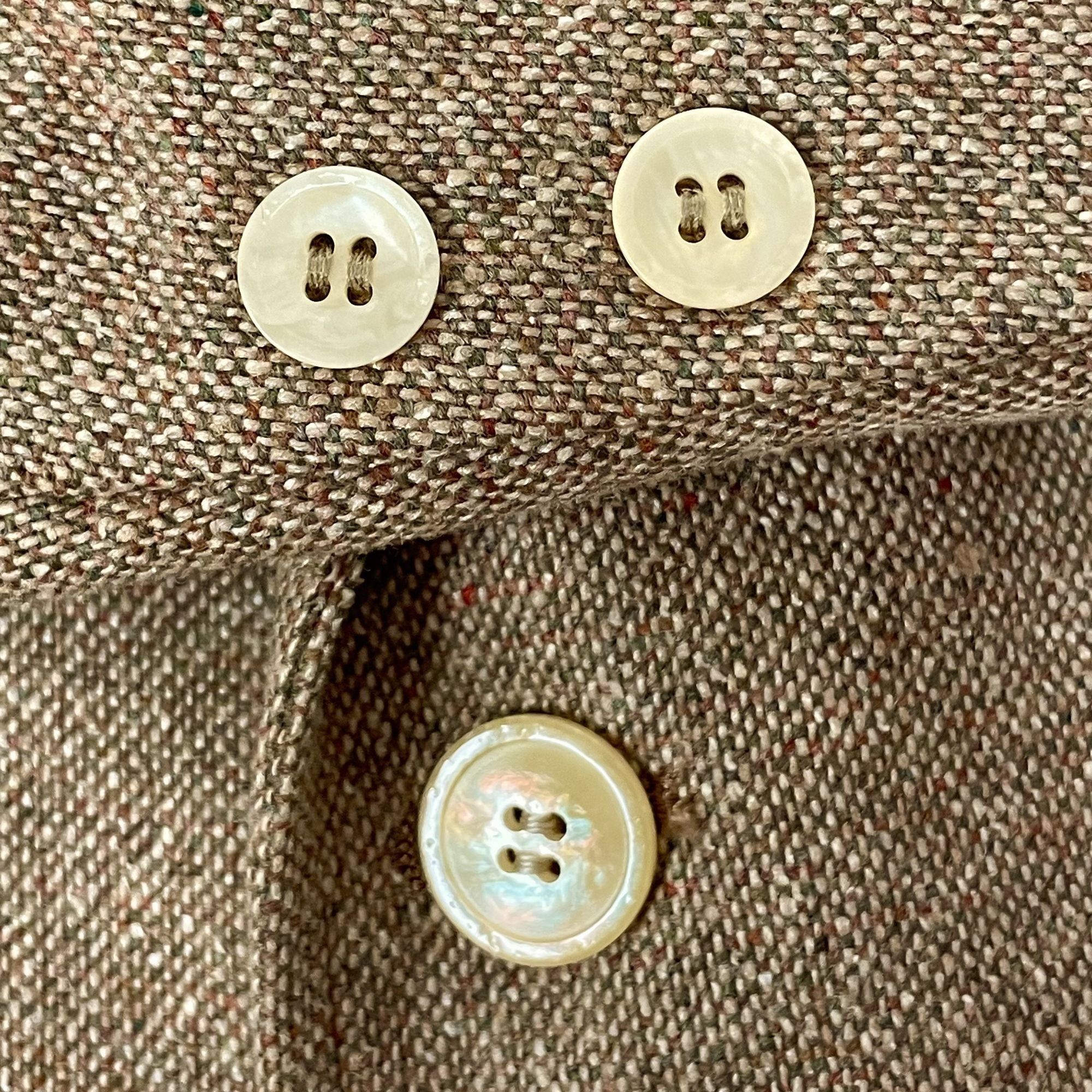 Jos. A. Bank Vintage 60’s Jos A Bank Tan Sport Coat DONEGAL TWEED Jacket Size 42R - 3 Thumbnail
