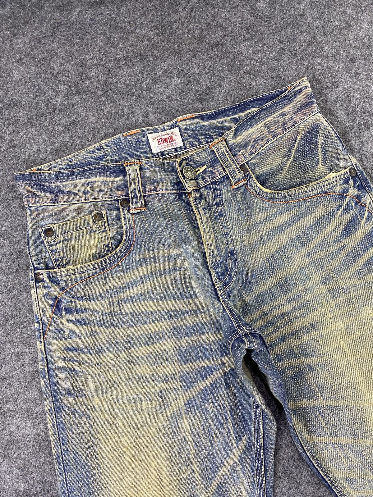 Edwin × Japanese Brand × Jean Edwin XV Blue Wash Denim - J977 Size US 34 / EU 50 - 10 Thumbnail