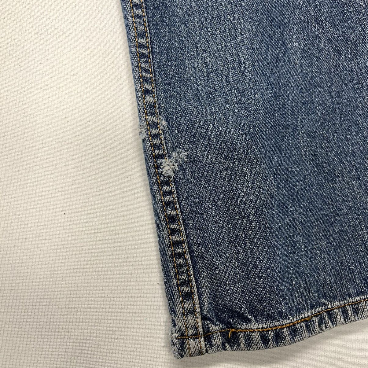 Levi's × Vintage Levis 505 Jeans Blue Straight Regular Fit Distressed Y2K Size US 34 / EU 50 - 19 Thumbnail