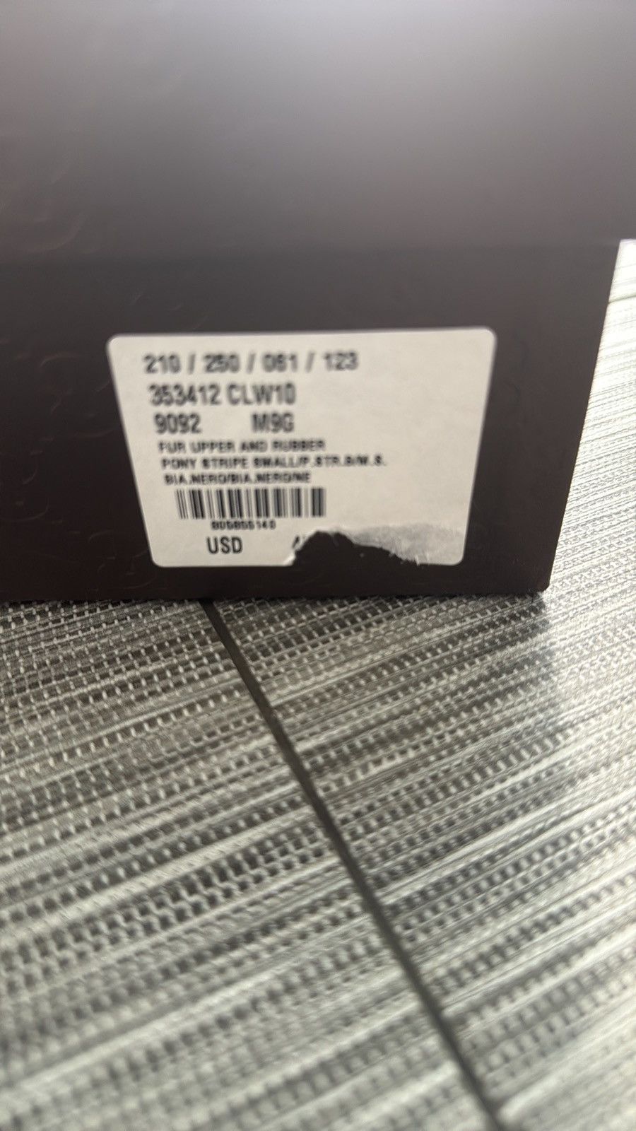 Gucci Gucci Pony Stripe Black White Blue Size US 10 / EU 43 - 11 Thumbnail
