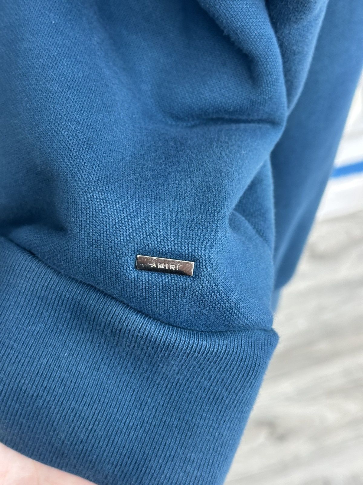 Amiri Amiri Teal Logo Hoodie Size US XS / EU 42 / 0 - 5 Thumbnail