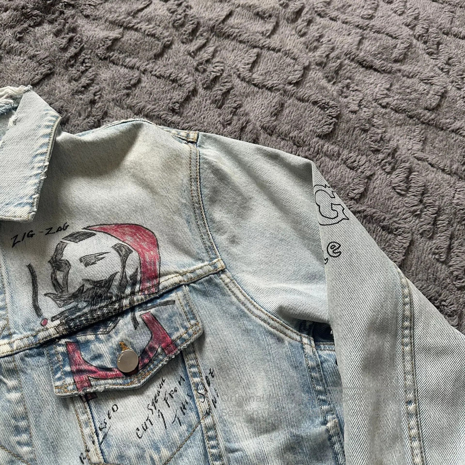 Amiri Amiri Artist Edition Graffiti Denim Jacket. Size US L / EU 52-54 / 3 - 5 Thumbnail