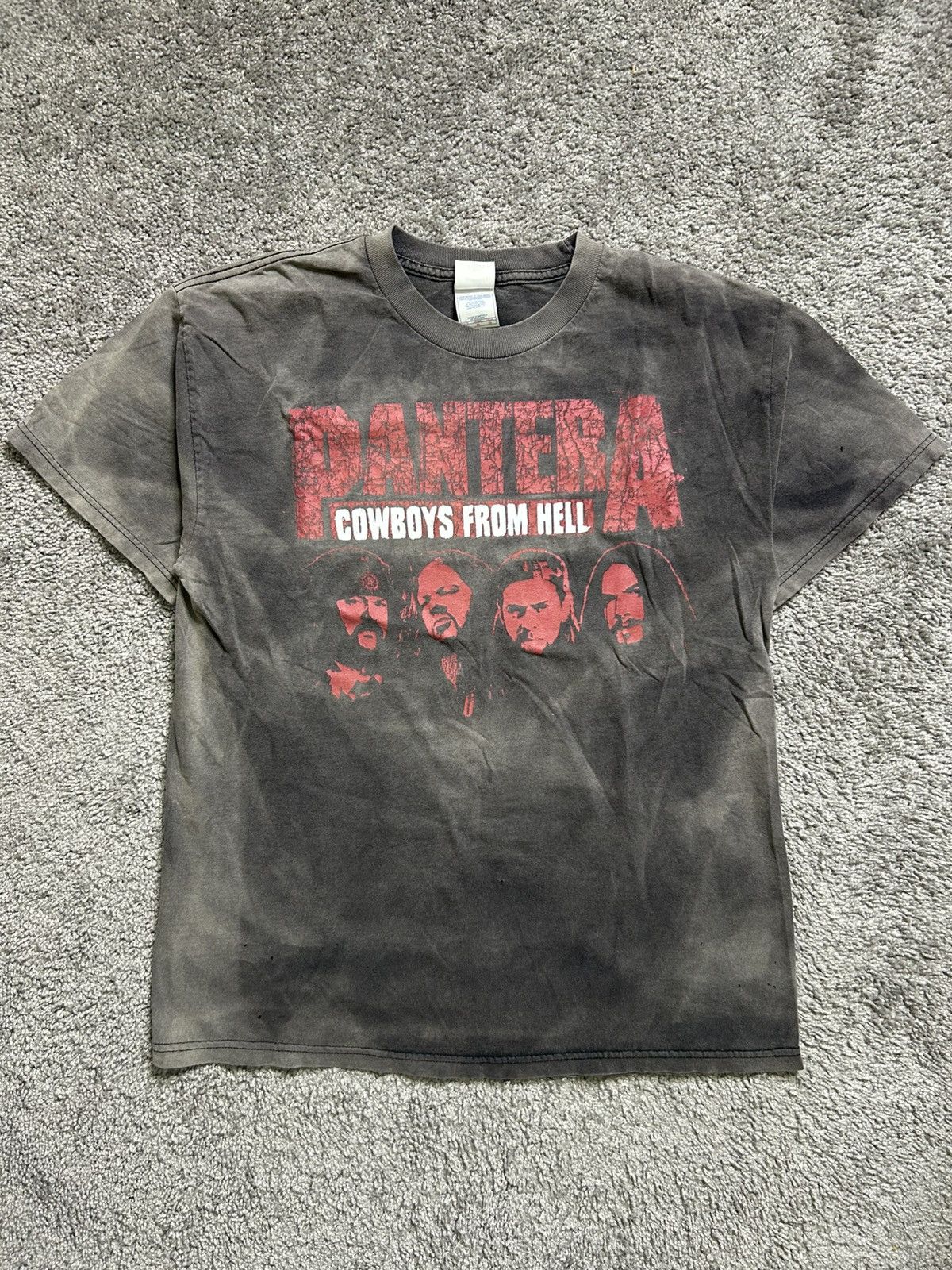 Band Tees Vintage 90s Pantera Cowboys From Hell Sunfaded Tee Tennessee Size US L / EU 52-54 / 3 - 1 Thumbnail