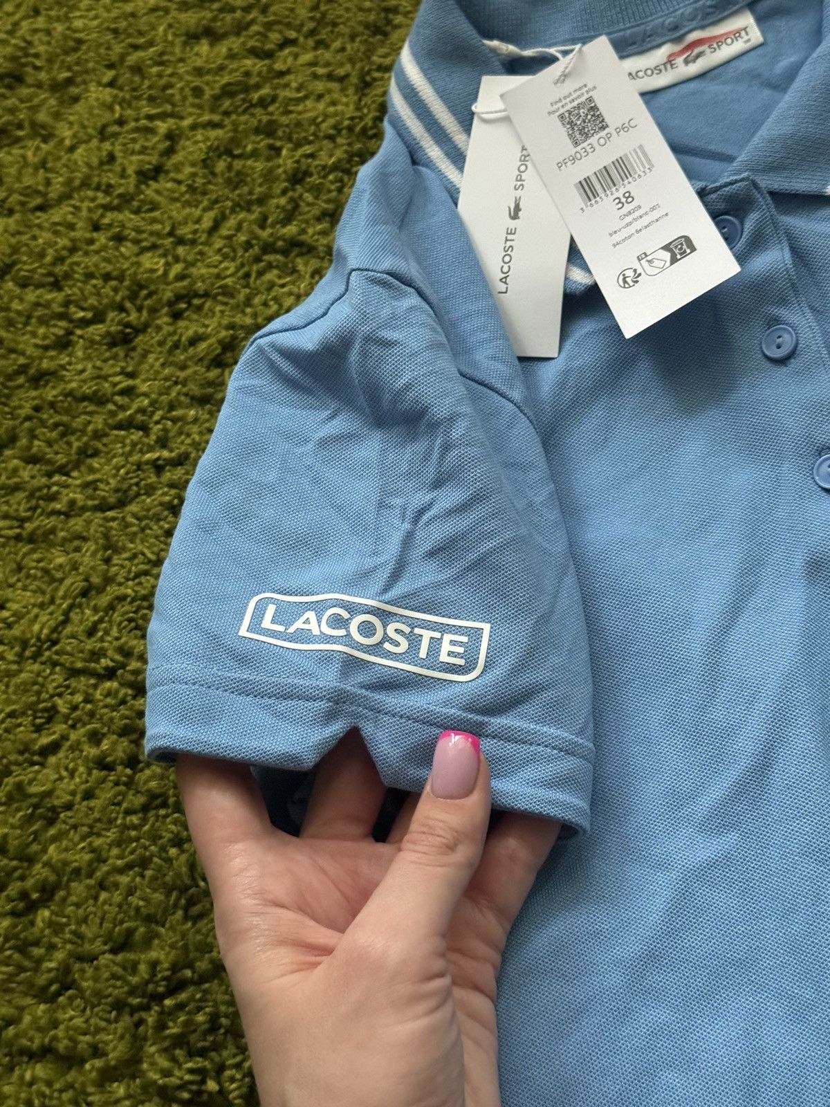 Designer × Lacoste 🐊 Lacoste NWT blue polo t-shirt Size M / US 6-8 / IT 42-44 - 6 Thumbnail
